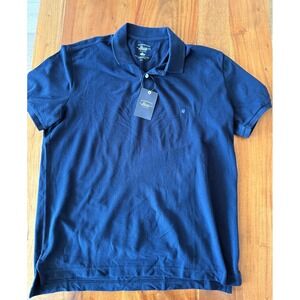 G.H. Bass & Co Men's Navy Blue Polo Shirt NWT Size L